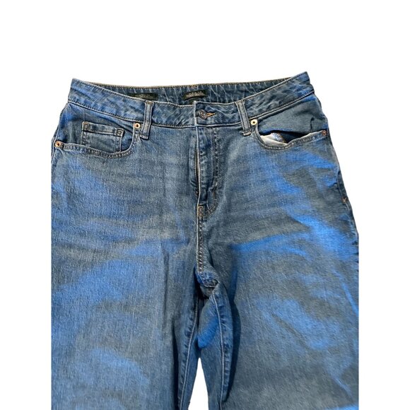 WILD FABLE Medium Wash Wide Leg Crop Jeans Size 10 - Picture 2 of 7